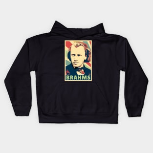 Johannes Brahms Vintage Colors Kids Hoodie